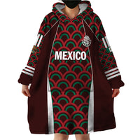 Personalized Mexico 2024 Football Wearable Blanket Hoodie Come On El Tri - Wonder Print Shop
