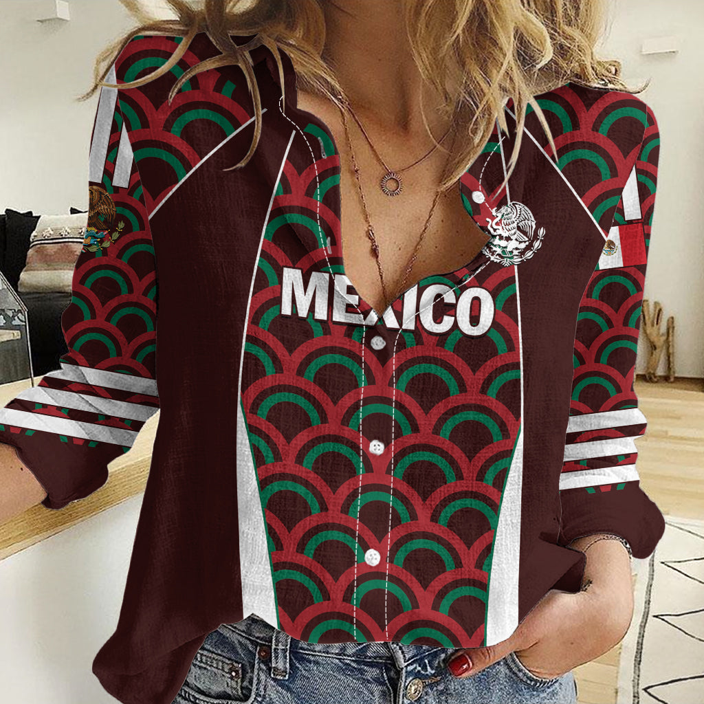 Personalized Mexico 2024 Football Women Casual Shirt Come On El Tri - Wonder Print Shop
