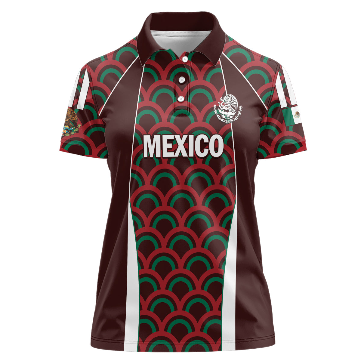 Personalized Mexico 2024 Football Women Polo Shirt Come On El Tri - Wonder Print Shop