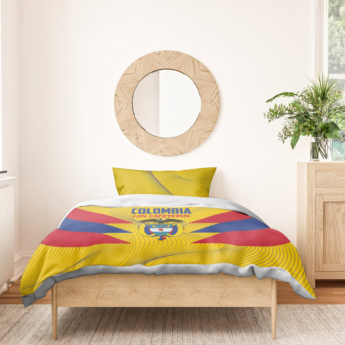 Colombia 2024 Football Bedding Set Go Los Cafeteros - Wonder Print Shop
