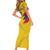 Personalized Colombia 2024 Football Family Matching Short Sleeve Bodycon Dress and Hawaiian Shirt Go Los Cafeteros - Wonder Print Shop