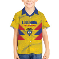 Personalized Colombia 2024 Football Family Matching Summer Maxi Dress and Hawaiian Shirt Go Los Cafeteros - Wonder Print Shop