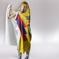 Colombia 2024 Football Hooded Blanket Go Los Cafeteros