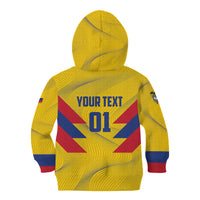 Personalized Colombia 2024 Football Kid Hoodie Go Los Cafeteros - Wonder Print Shop