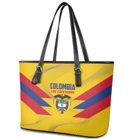 Colombia 2024 Football Leather Tote Bag Go Los Cafeteros - Wonder Print Shop