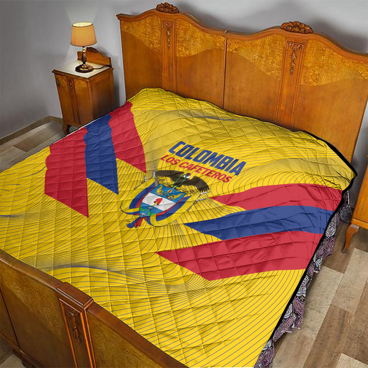 Colombia 2024 Football Quilt Go Los Cafeteros - Wonder Print Shop
