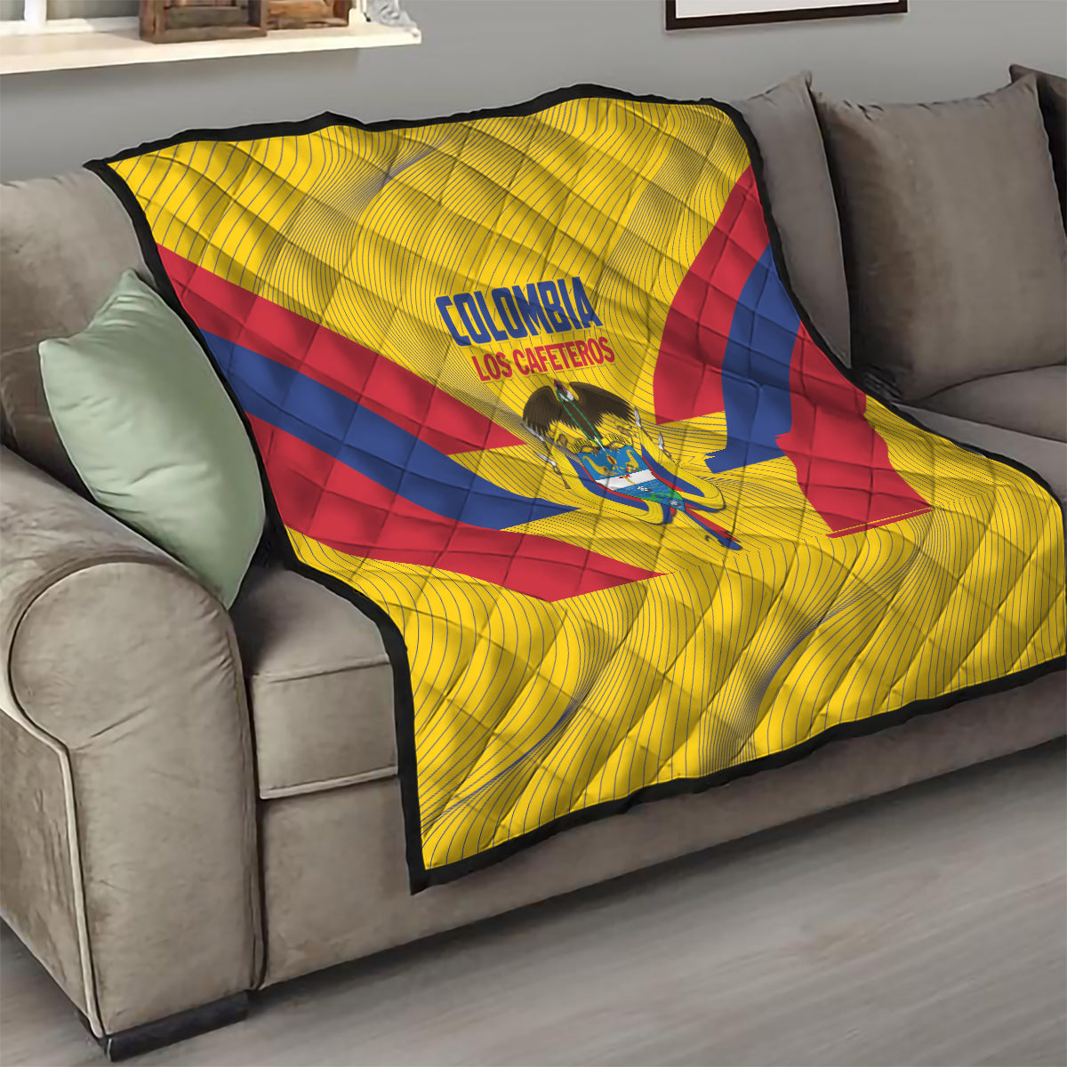 Colombia 2024 Football Quilt Go Los Cafeteros - Wonder Print Shop
