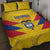 Colombia 2024 Football Quilt Bed Set Go Los Cafeteros