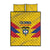 Colombia 2024 Football Quilt Bed Set Go Los Cafeteros