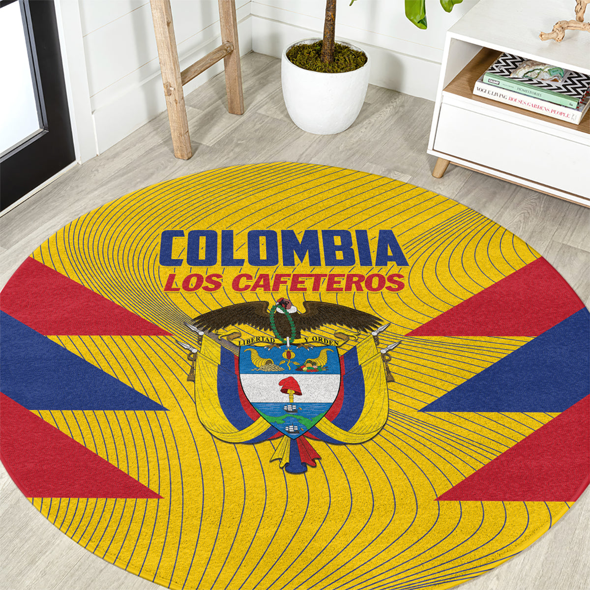 Colombia 2024 Football Round Carpet Go Los Cafeteros