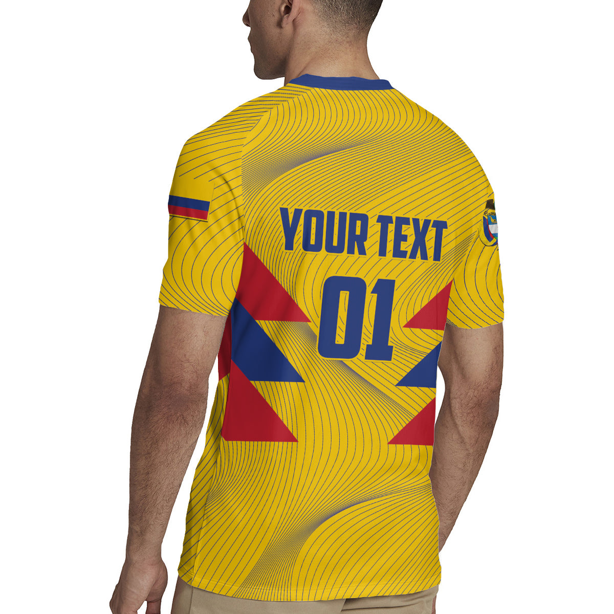 Personalized Colombia 2024 Football Rugby Jersey Go Los Cafeteros - Wonder Print Shop