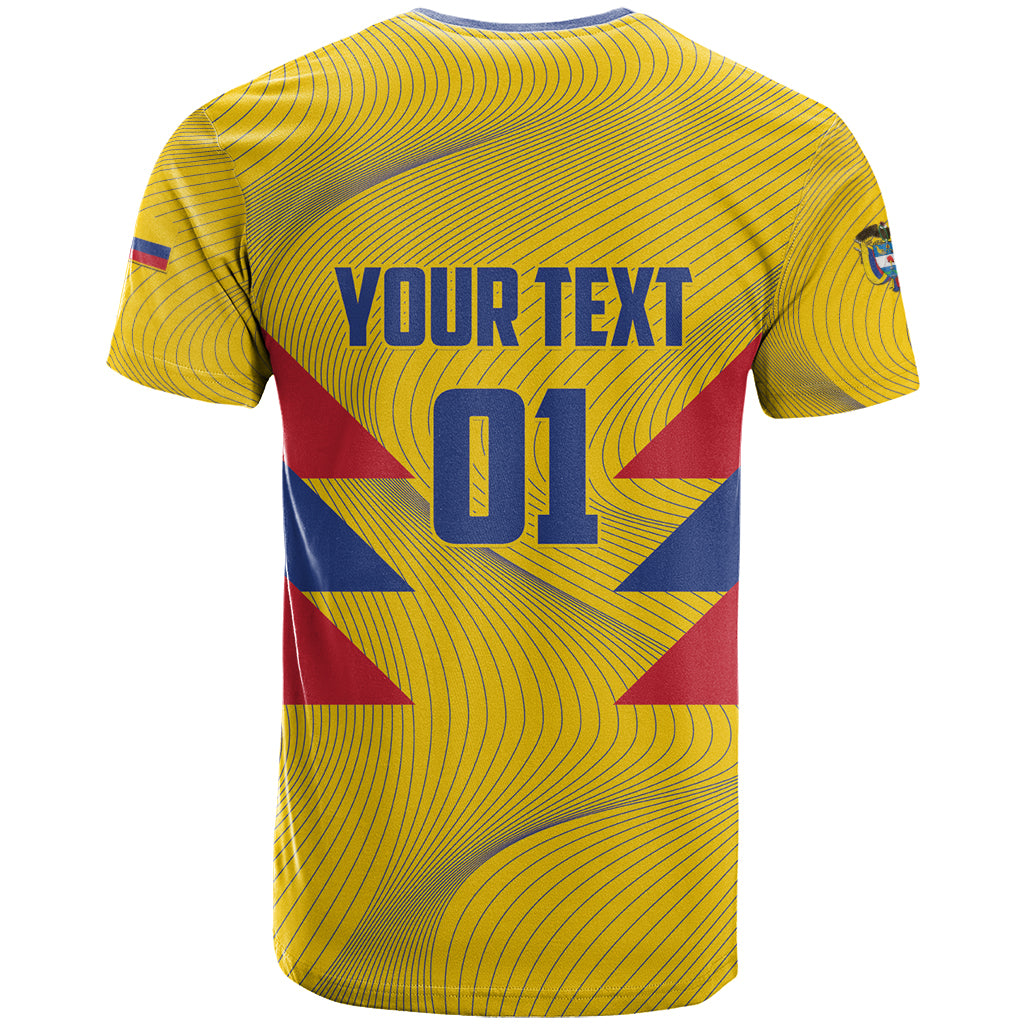 Personalized Colombia 2024 Football T Shirt Go Los Cafeteros - Wonder Print Shop
