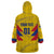 Personalized Colombia 2024 Football Wearable Blanket Hoodie Go Los Cafeteros