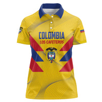 Personalized Colombia 2024 Football Women Polo Shirt Go Los Cafeteros - Wonder Print Shop
