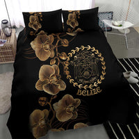 Belize Gold Orchid Bedding Set Luxury Stylized