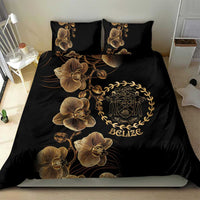 Belize Gold Orchid Bedding Set Luxury Stylized