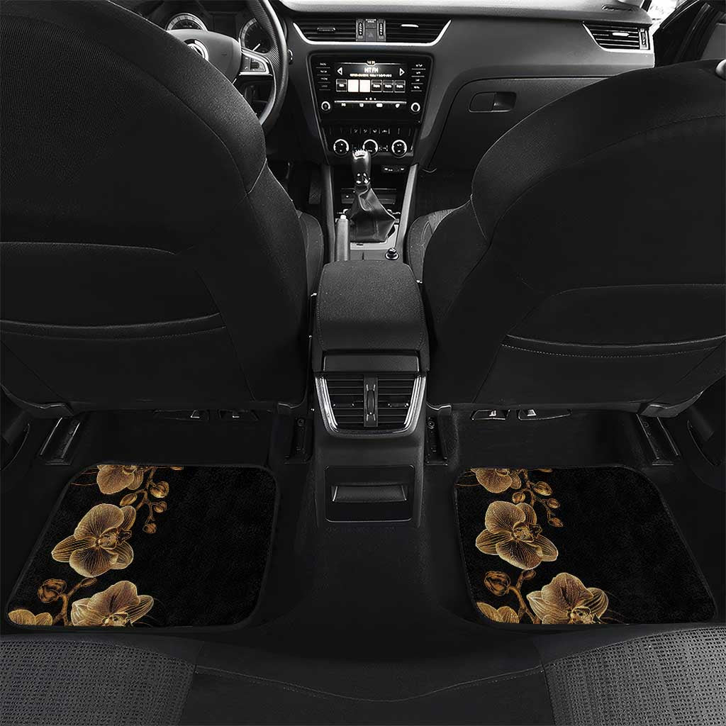 Belize Gold Orchid Car Mats Luxury Stylized