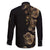 Belize Gold Orchid Family Matching Puletasi and Hawaiian Shirt Luxury Stylized
