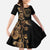 Belize Gold Orchid Family Matching Summer Maxi Dress and Hawaiian Shirt Luxury Stylized