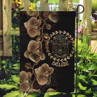 Belize Gold Orchid Garden Flag Luxury Stylized