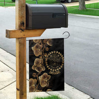 Belize Gold Orchid Garden Flag Luxury Stylized