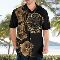 Belize Gold Orchid Hawaiian Shirt Luxury Stylized
