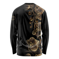 Belize Gold Orchid Long Sleeve Shirt Luxury Stylized