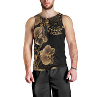 Belize Gold Orchid Men Tank Top Luxury Stylized
