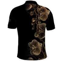 Belize Gold Orchid Polo Shirt Luxury Stylized