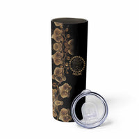 Belize Gold Orchid Skinny Tumbler Luxury Stylized