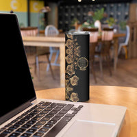 Belize Gold Orchid Skinny Tumbler Luxury Stylized