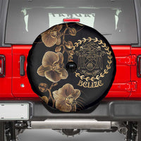 Belize Gold Orchid Spare Tire Cover Luxury Stylized