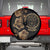 Belize Gold Orchid Spare Tire Cover Luxury Stylized