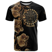 Belize Gold Orchid T Shirt Luxury Stylized
