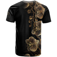 Belize Gold Orchid T Shirt Luxury Stylized