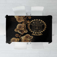 Belize Gold Orchid Tablecloth Luxury Stylized