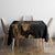 Belize Gold Orchid Tablecloth Luxury Stylized