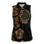 Belize Gold Orchid Women Sleeveless Polo Shirt Luxury Stylized