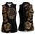 Belize Gold Orchid Women Sleeveless Polo Shirt Luxury Stylized