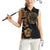 Belize Gold Orchid Women Sleeveless Polo Shirt Luxury Stylized