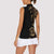 Belize Gold Orchid Women Sleeveless Polo Shirt Luxury Stylized