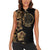 Belize Gold Orchid Women Sleeveless Polo Shirt Luxury Stylized