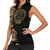Belize Gold Orchid Women Sleeveless Polo Shirt Luxury Stylized