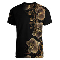 Belize Gold Orchid Women V-Neck T-Shirt Luxury Stylized