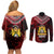 Anpi an Ayiti 1804–1806 Haiti Couples Matching Off Shoulder Short Dress and Long Sleeve Button Shirt Liberte ou la Mort!