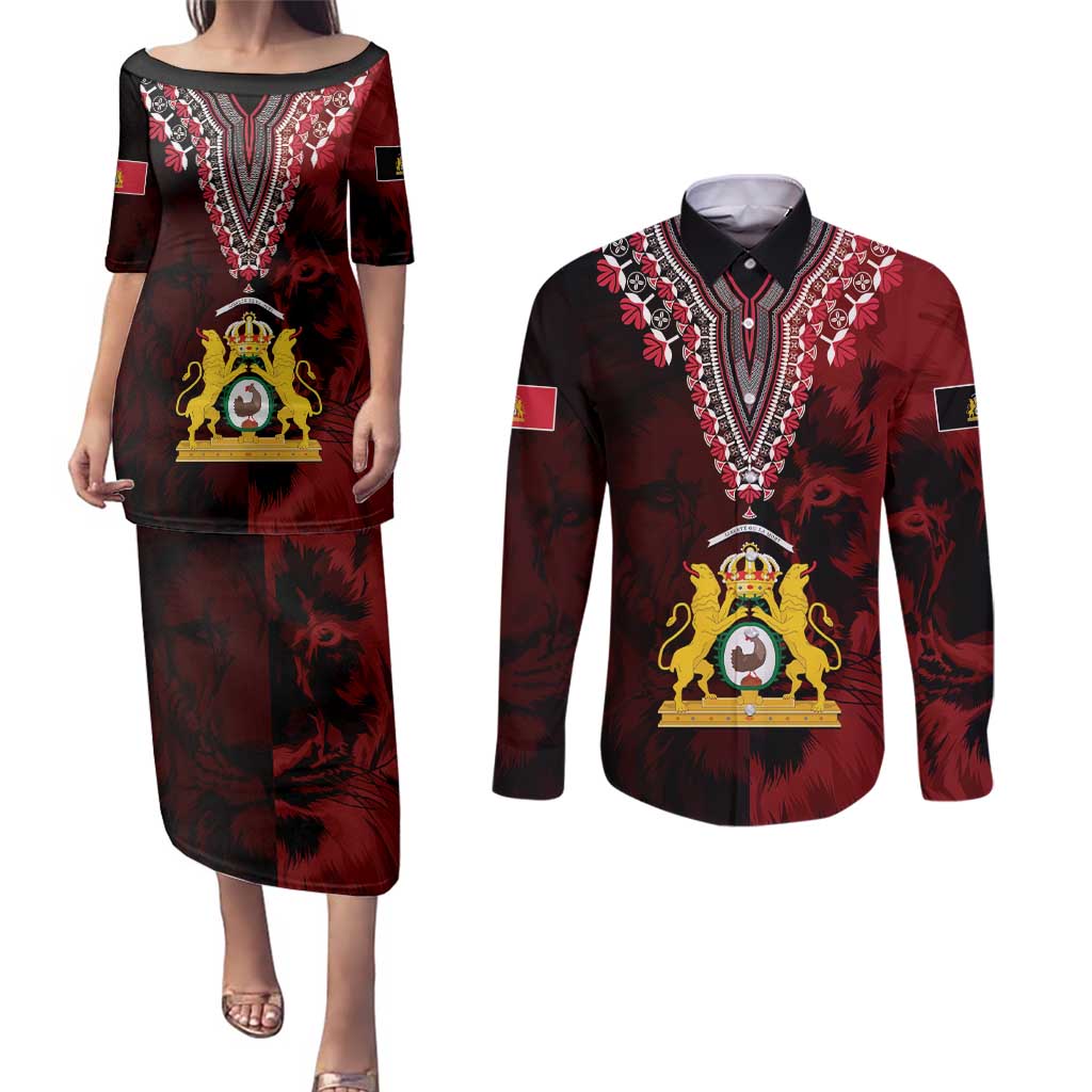 Anpi an Ayiti 1804–1806 Haiti Couples Matching Puletasi and Long Sleeve Button Shirt Liberte ou la Mort!