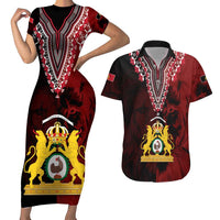 Anpi an Ayiti 1804–1806 Haiti Couples Matching Short Sleeve Bodycon Dress and Hawaiian Shirt Liberte ou la Mort!