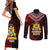 Anpi an Ayiti 1804–1806 Haiti Couples Matching Short Sleeve Bodycon Dress and Long Sleeve Button Shirt Liberte ou la Mort!