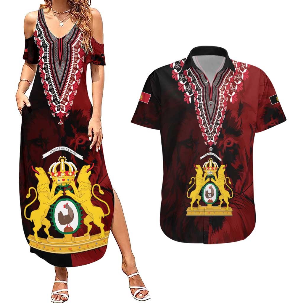 Anpi an Ayiti 1804–1806 Haiti Couples Matching Summer Maxi Dress and Hawaiian Shirt Liberte ou la Mort!