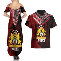 Anpi an Ayiti 1804–1806 Haiti Couples Matching Summer Maxi Dress and Hawaiian Shirt Liberte ou la Mort!